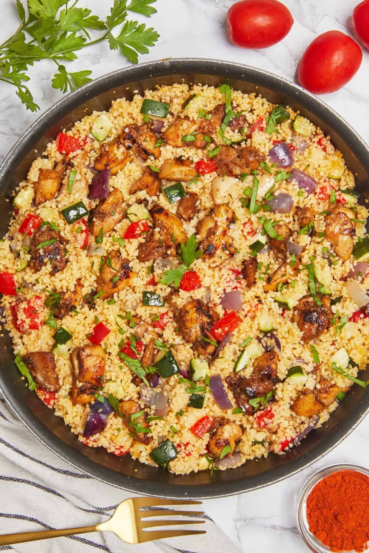 COUSCOUS WITH GRILLED TURKEY